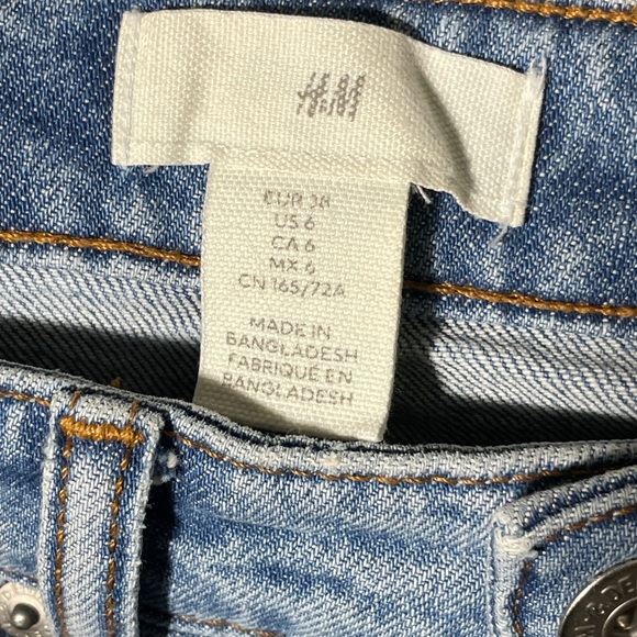 H&M Women’s Denim Straight Leg Jeans - Size 6 - Picture 4 of 4